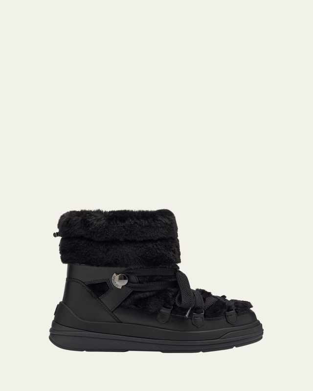 Insolux Leather Faux Fur Snow Boots