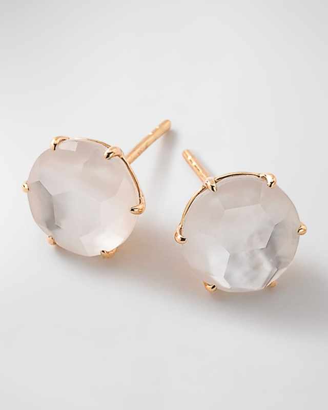 18k Rock Candy Round Stud Earrings