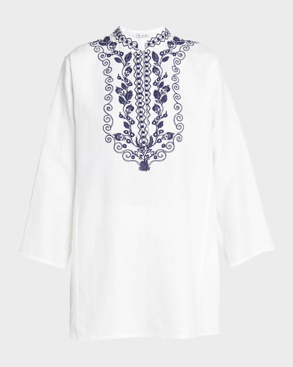 Cam Sophia Embroidered Antigua Blouse