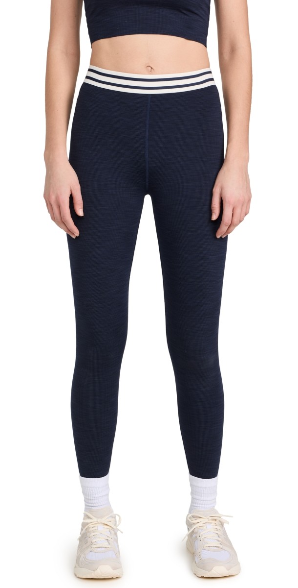 Splits59 Bailey High Waist Active Rib 7/8 Leggings Indigo