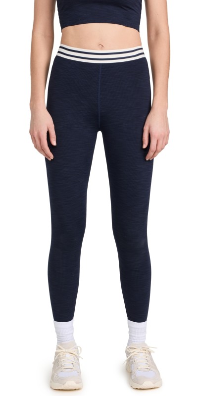 Splits59 Bailey High Waist Active Rib 7/8 Leggings Indigo