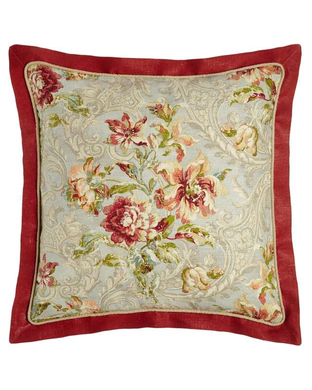 European Fresco Sham with Paprika Flange