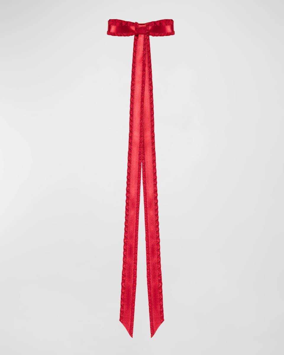 Mabel Pleated Bow Barrette