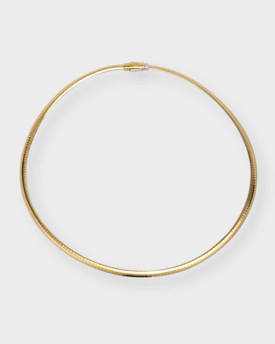 18K Gold Snake Chain Necklace, 4mm, 18"L