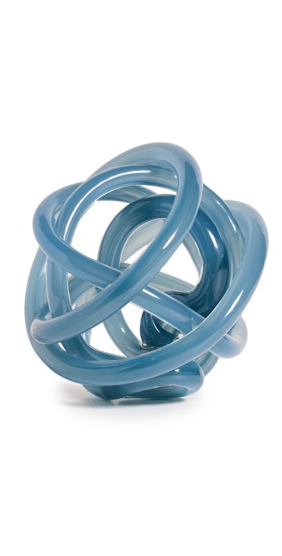 Tizo Design Decorative Glass Knot - Smokey Blue Smokey Blu