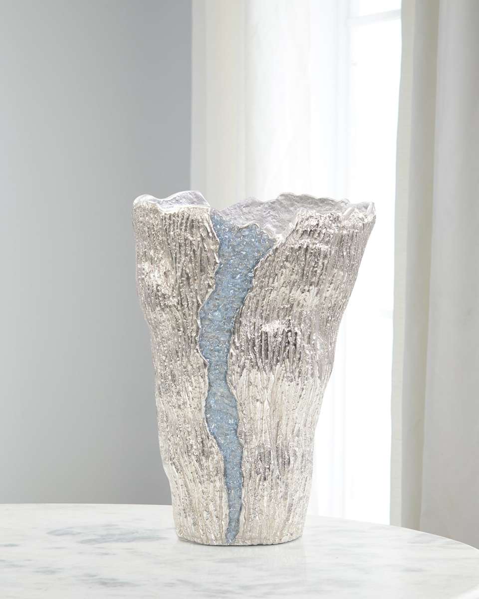 Small Cascade Vase, Gray