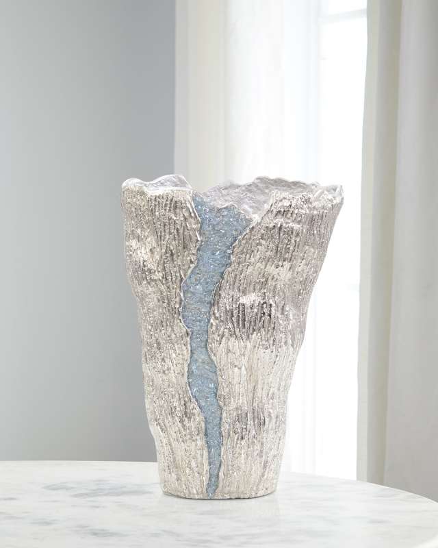 Small Cascade Vase, Gray
