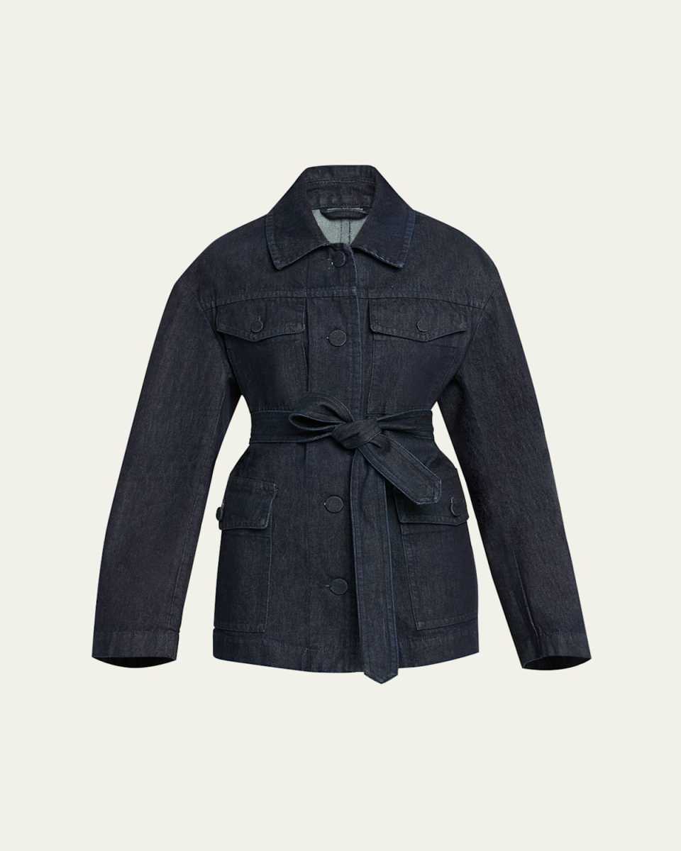 Vado Denim Self-Tie Jacket