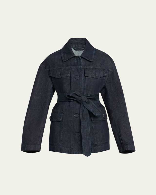 Vado Denim Self-Tie Jacket