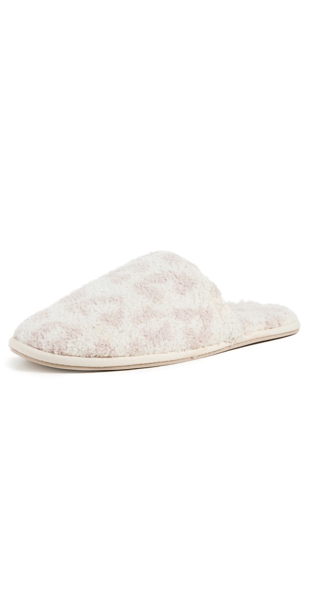 Barefoot Dreams CozyChic Barefoot in the Wild Slippers Cream/Stone