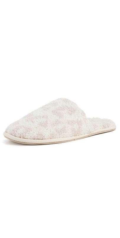 Barefoot Dreams CozyChic Barefoot in the Wild Slippers Cream/Stone