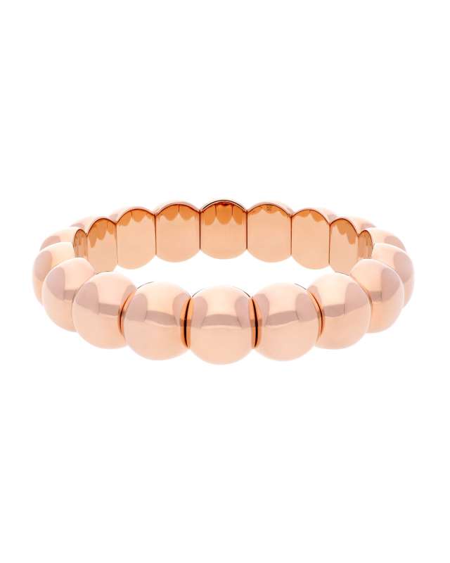 18k Rose Gold Overlay Stretch Bracelet