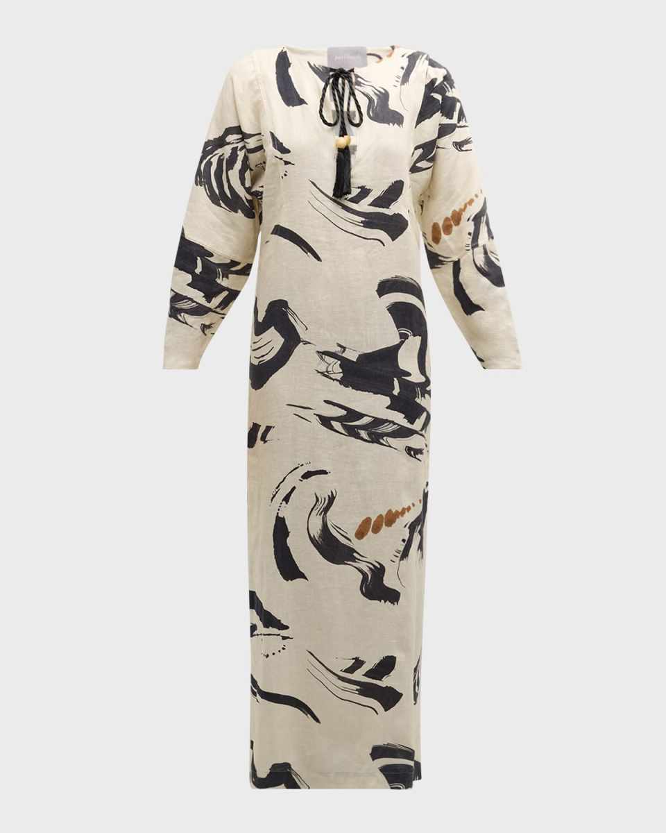 Sunzal Linen Maxi Dress