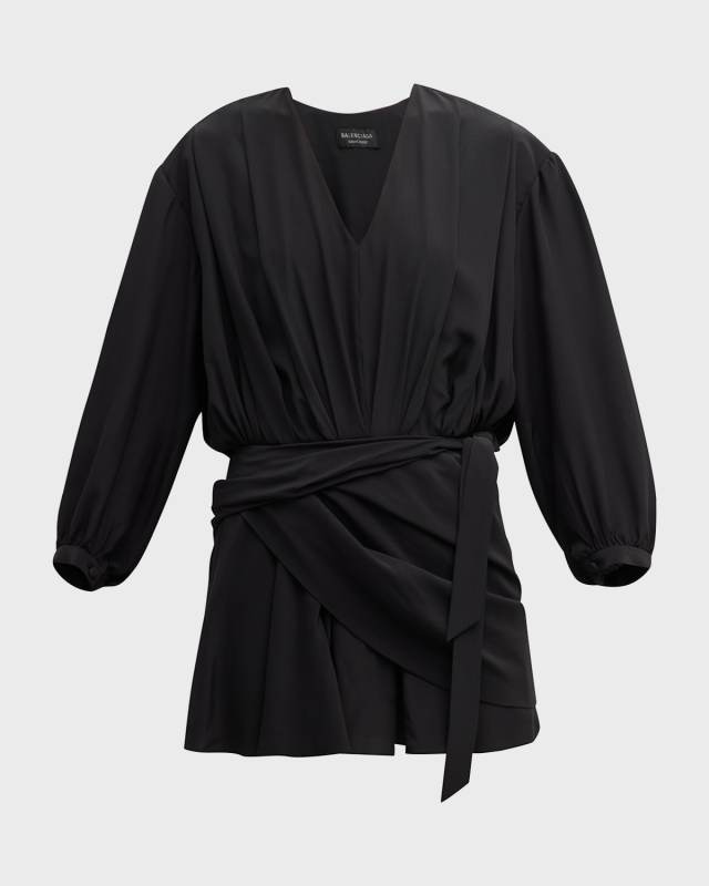 V-Neck Mini Dress
