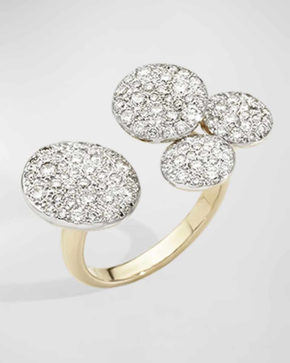 Sabbia 18K Rose Gold Diamond 4 Station Ring