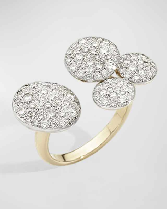Sabbia 18K Rose Gold Diamond 4 Station Ring