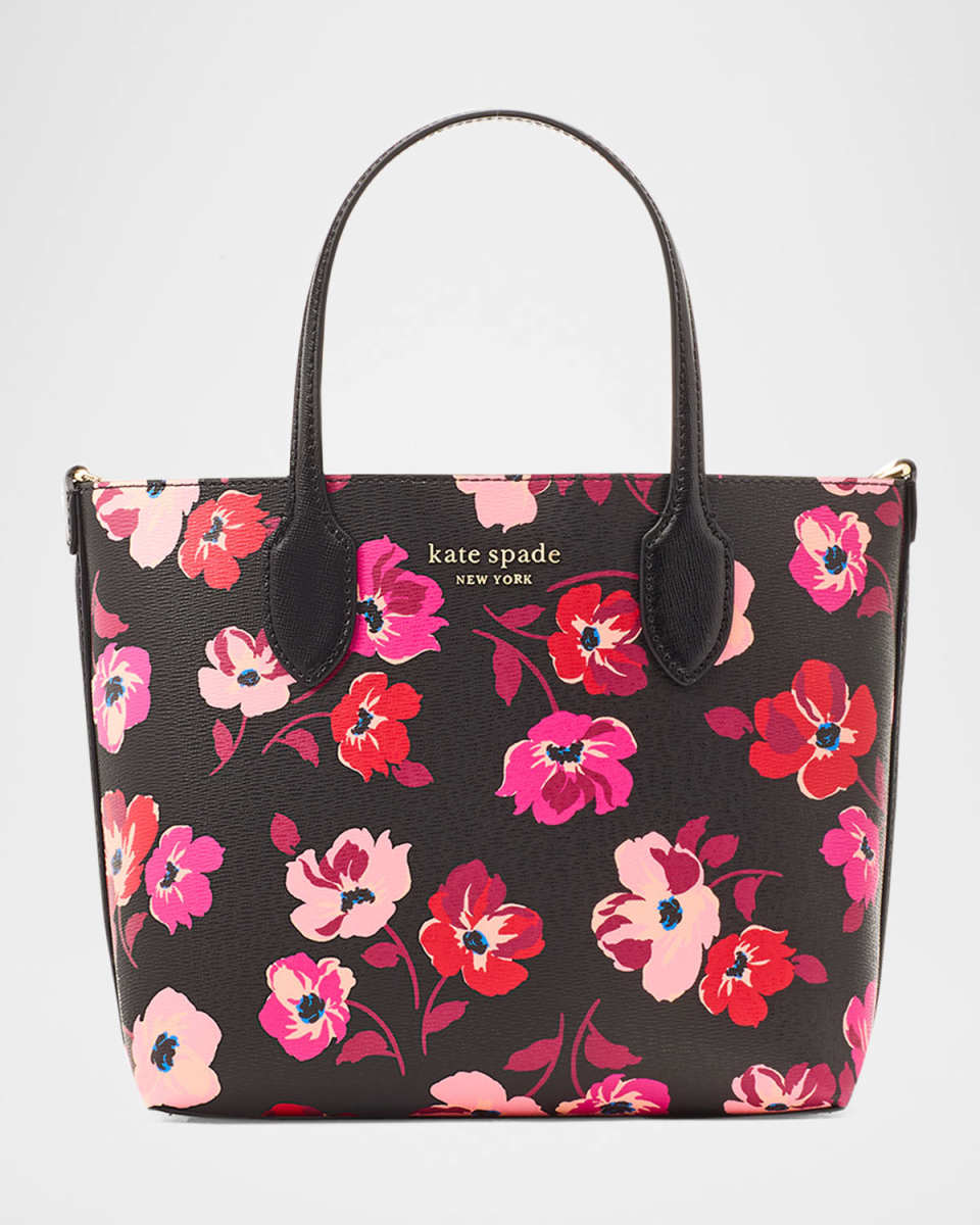 bleecker fall poppies printed tote bag
