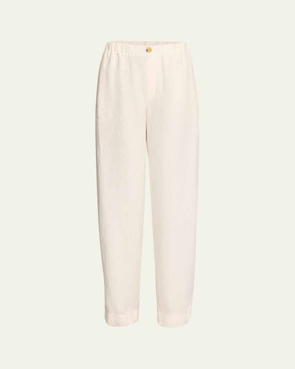Hemp Wide-Leg Utility Pants