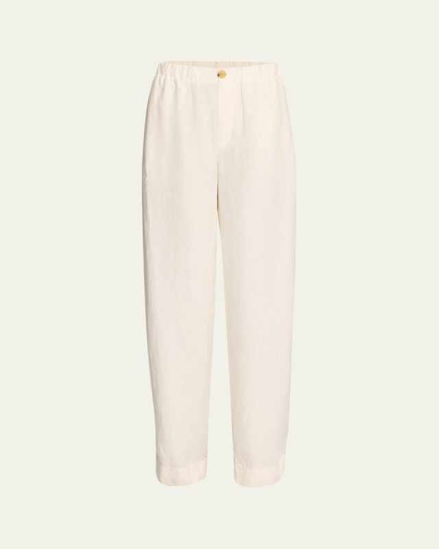 Hemp Wide-Leg Utility Pants
