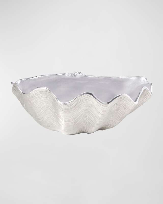 Ruffled Edge Scallop Decorative Bowl
