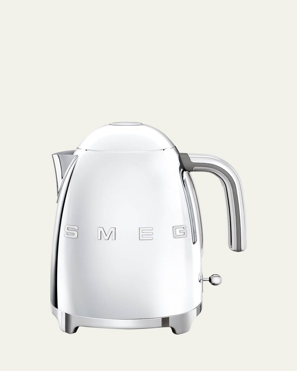 Metallic Retro-Style Electric Kettle
