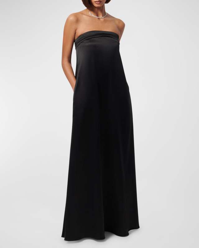 Marsia Fluid Strapless Gown