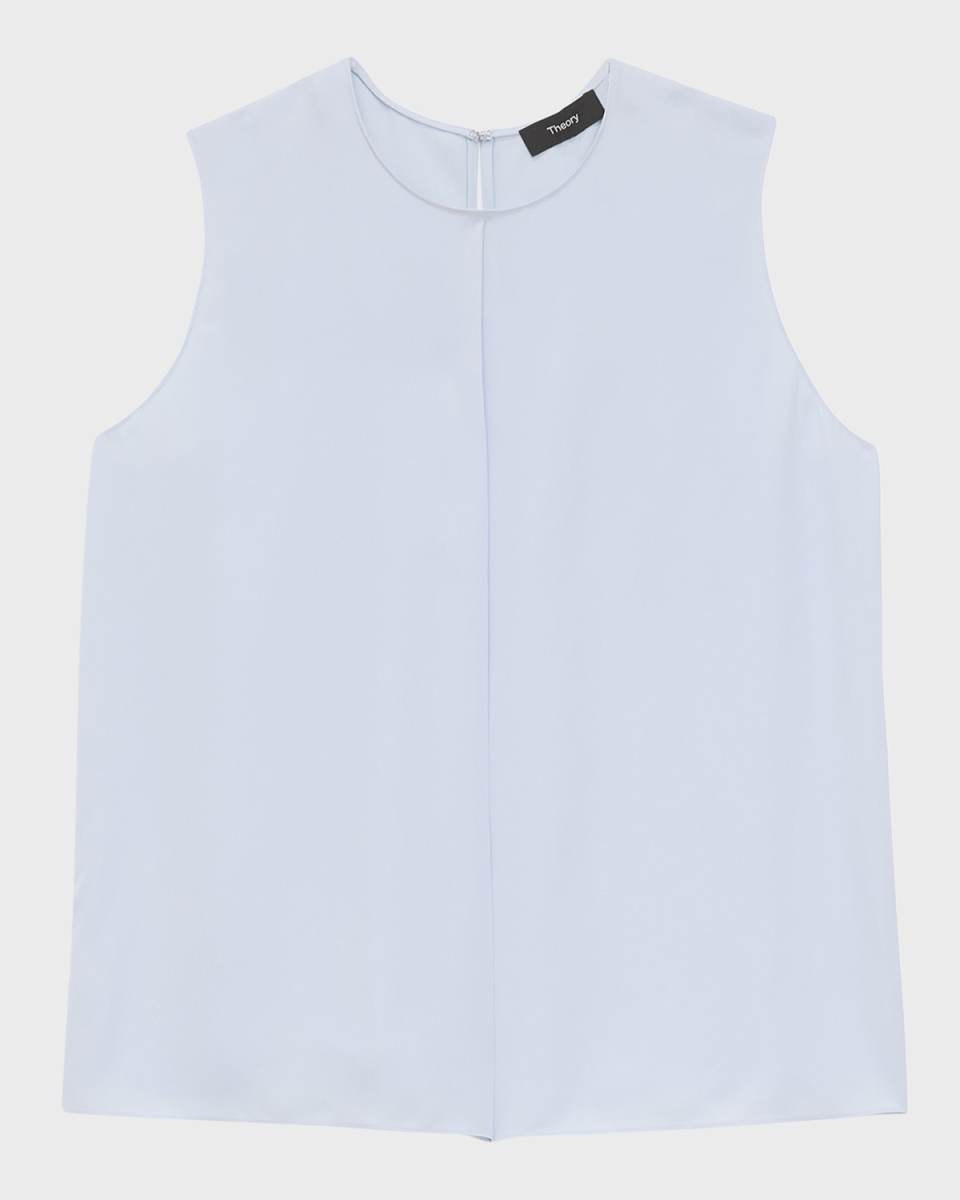 Modern Silk Georgette Sleeveless Blous