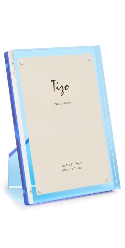 Tizo Design Lucite Frame 4x6 Blu