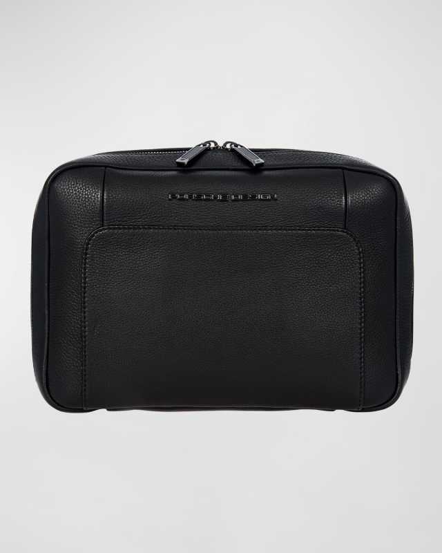 Roadster Leather Washbag, Large