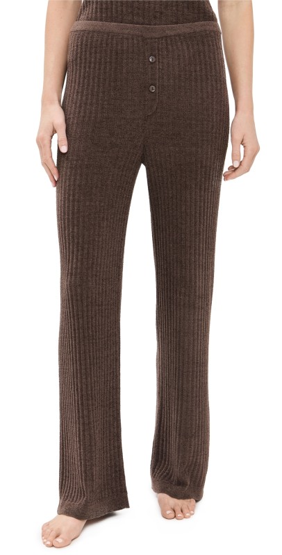 Barefoot Dreams CCUL Ribbed Lounge Pants Java