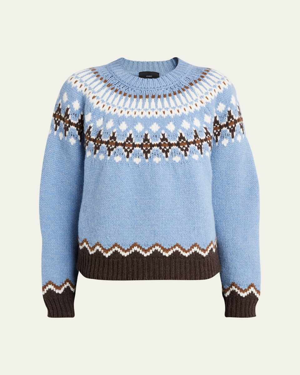 Sweet Winter Fair Isle Wool Sweat