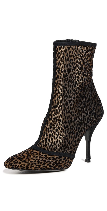 Stuart Weitzman Noche 100 Zip Booties Black