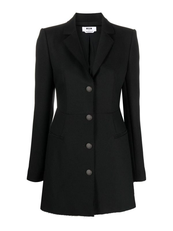 M. S.G. M. Robe Au Genou - Noir