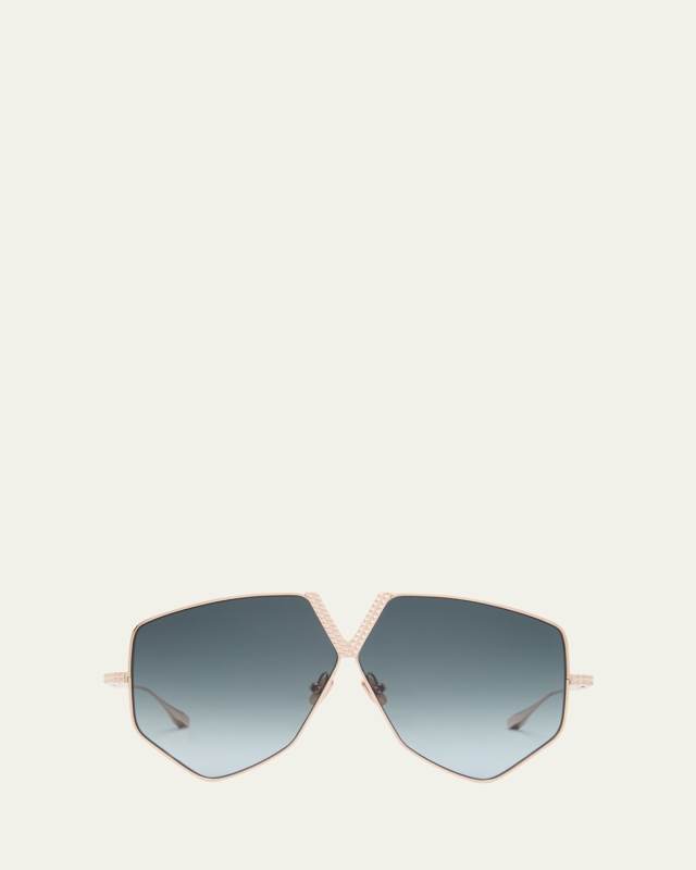 V-Hexagon Titanium Sunglasses