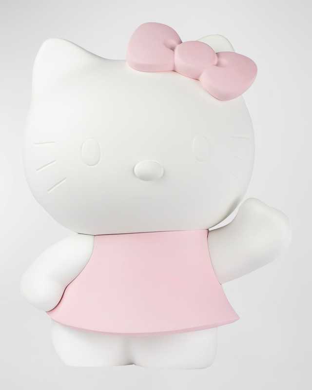 Hello Kitty Dress Figurine - Matte White & Pastel Pink