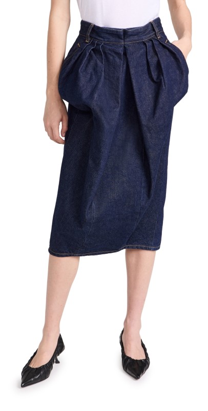 Maison Margiela Midi Skirt Blue