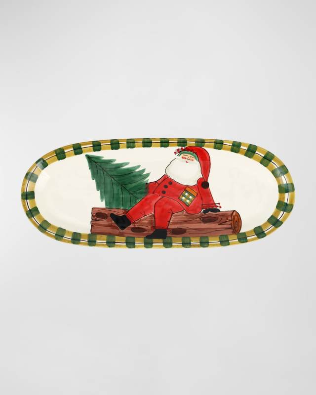 Old St. Nick Narrow Oval Platter