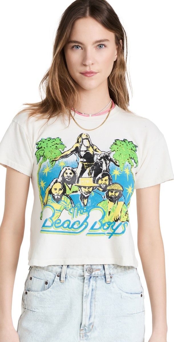 MADEWORN ROCK Beach Boys Tee Off White