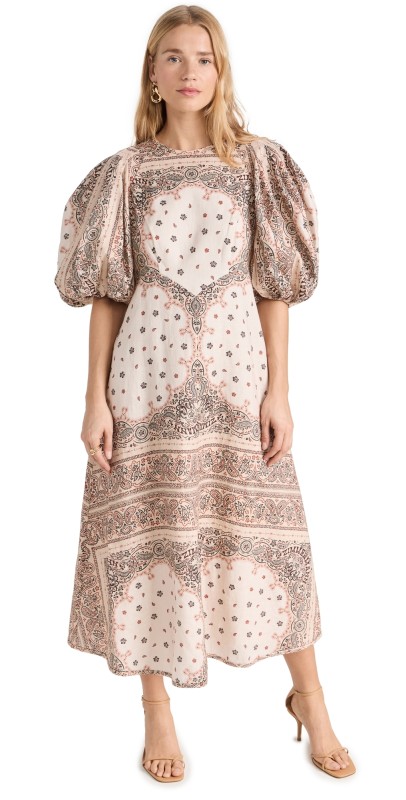 Zimmermann Day Midi Dress Cream Bandana