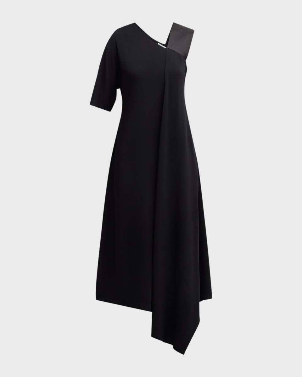 Napkin Asymmetric One-Shoulder Dress