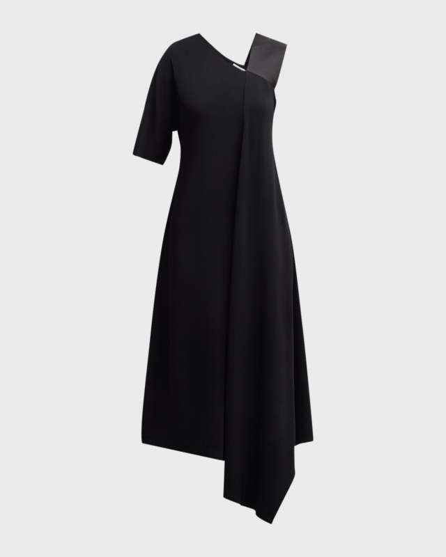 Napkin Asymmetric One-Shoulder Dress