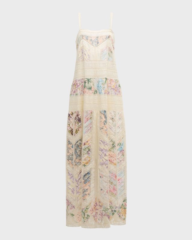 Halliday Lace Trim Slip Dress