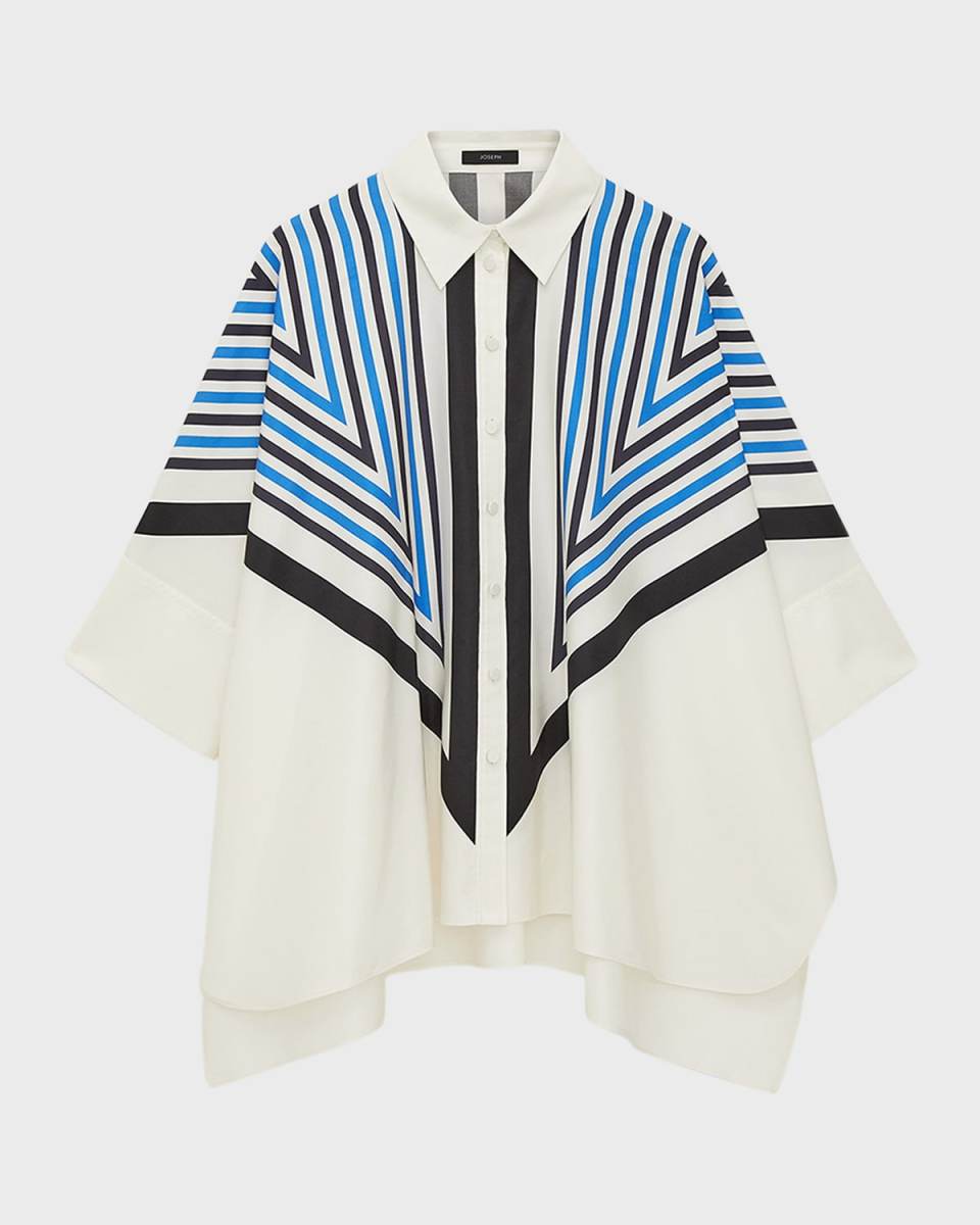Arcole Striped Handkerchief Blouse