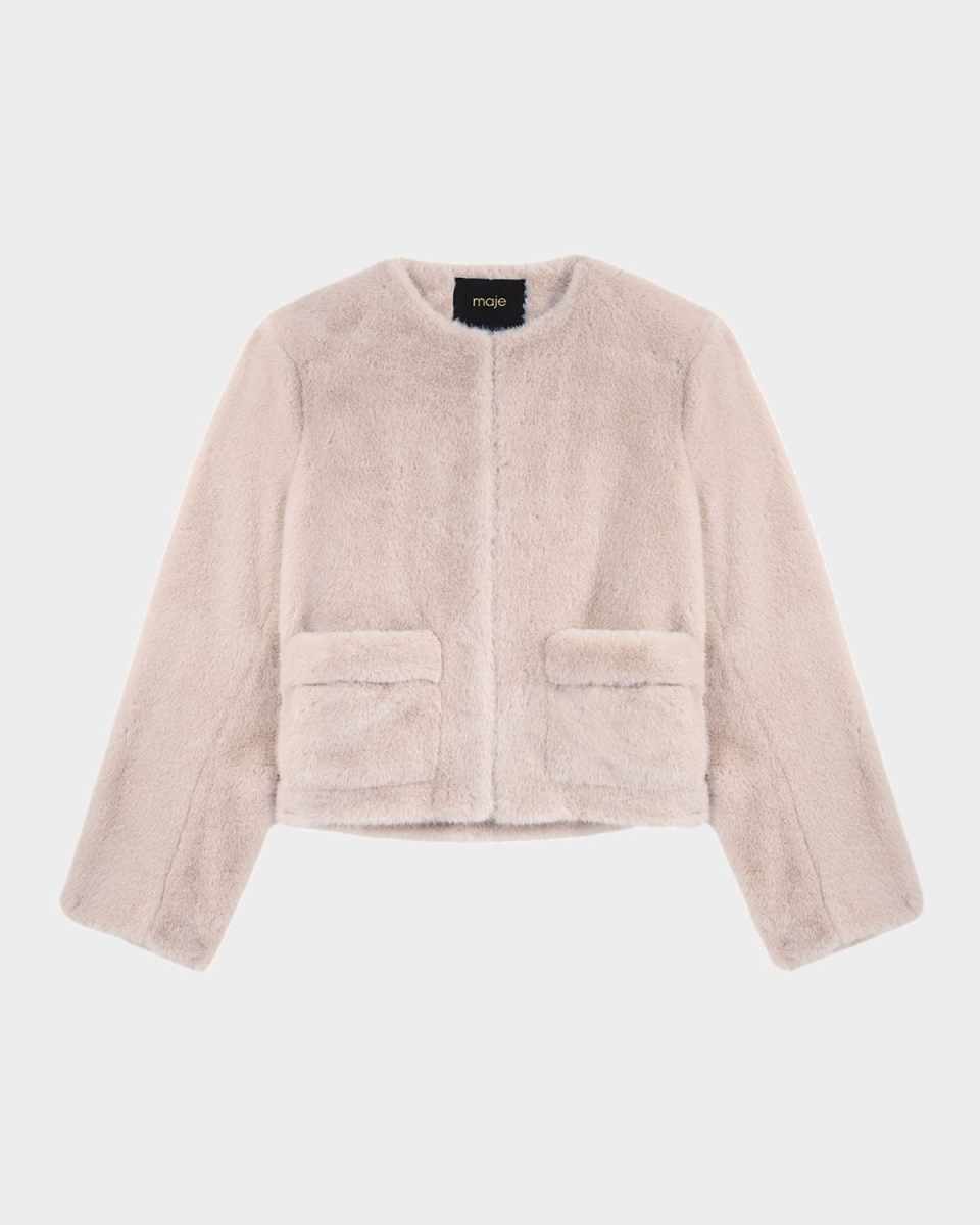 Vifanito Faux Fur Bomber Jacket