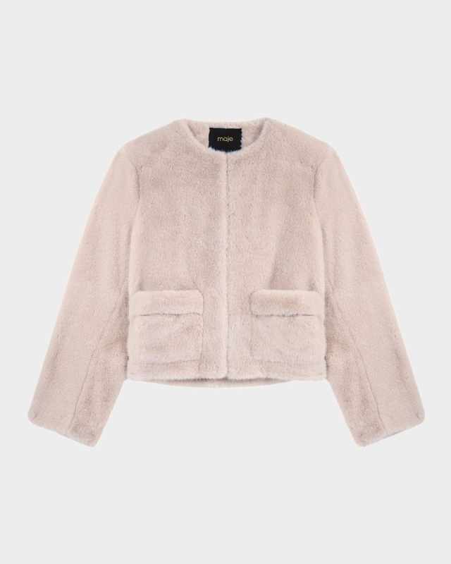 Vifanito Faux Fur Bomber Jacket