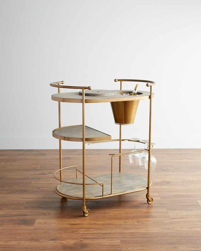 Tamara Art Deco Bar Cart