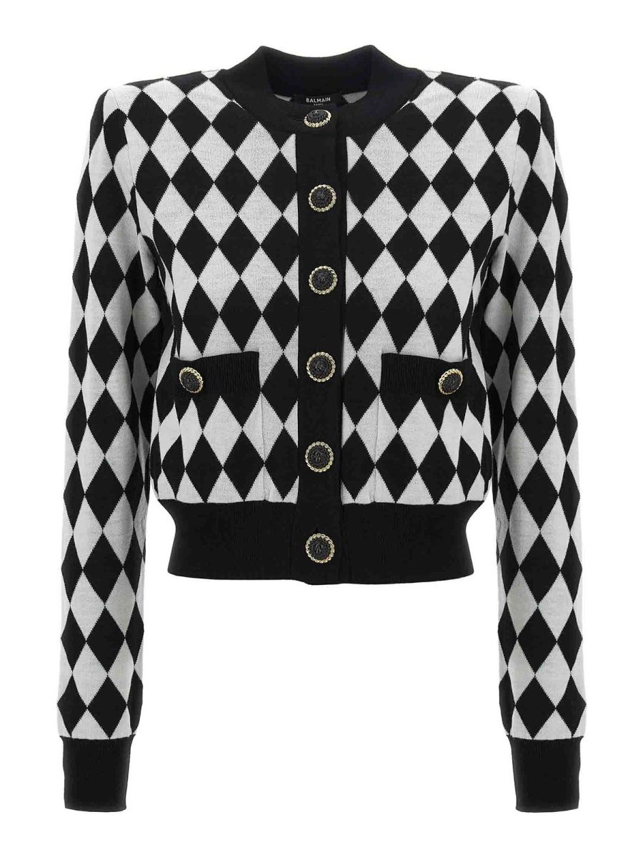 Balmain Cardigan - Blanc