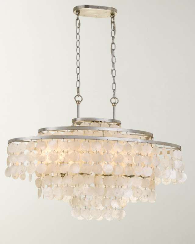 Brielle 6-Light Antique Silver Linear Chandelier