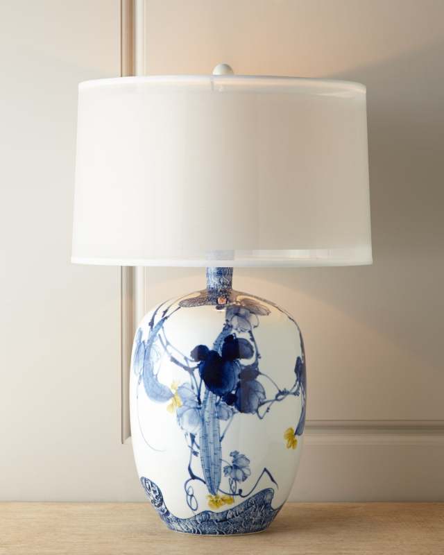 Floral Chinoiserie Lamp