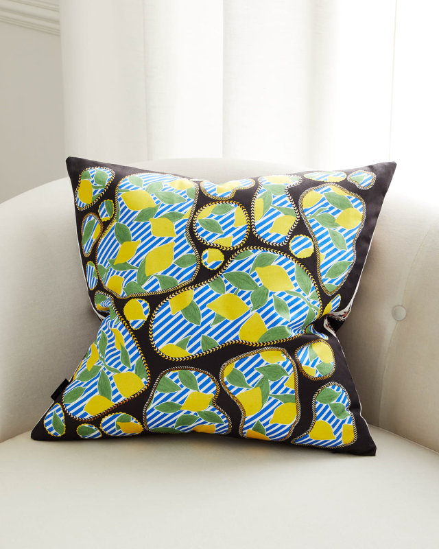 Lemon Pebbles Cushion,